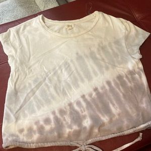 Purple tye dye crop top